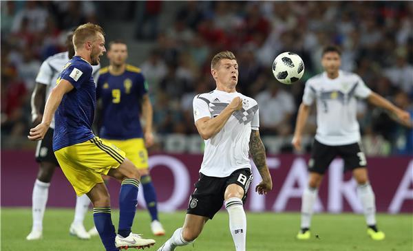 L’Allemagne bat difficilement la Suède 2 buts à 1