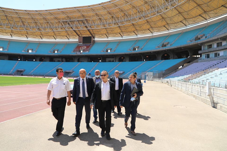 Tunisie : Ahmed Gaaloul effectue une visite d’inspection au stade de Radès 