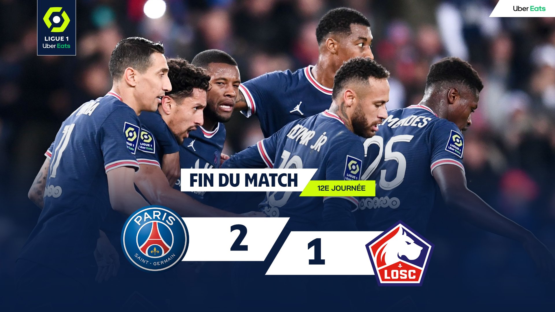 PSG – Lille : Marquinhos et Di Maria renversent le score