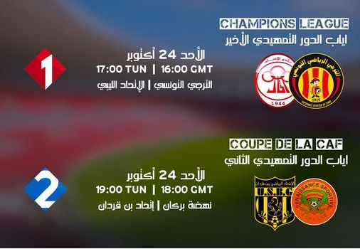 Foot Tunisien : Programme des matches de dimanche (HT)