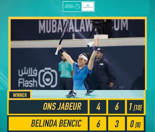 Tennis Exhibition – Abu Dhabi : Ons Jabeur se paie la suisse Bencic