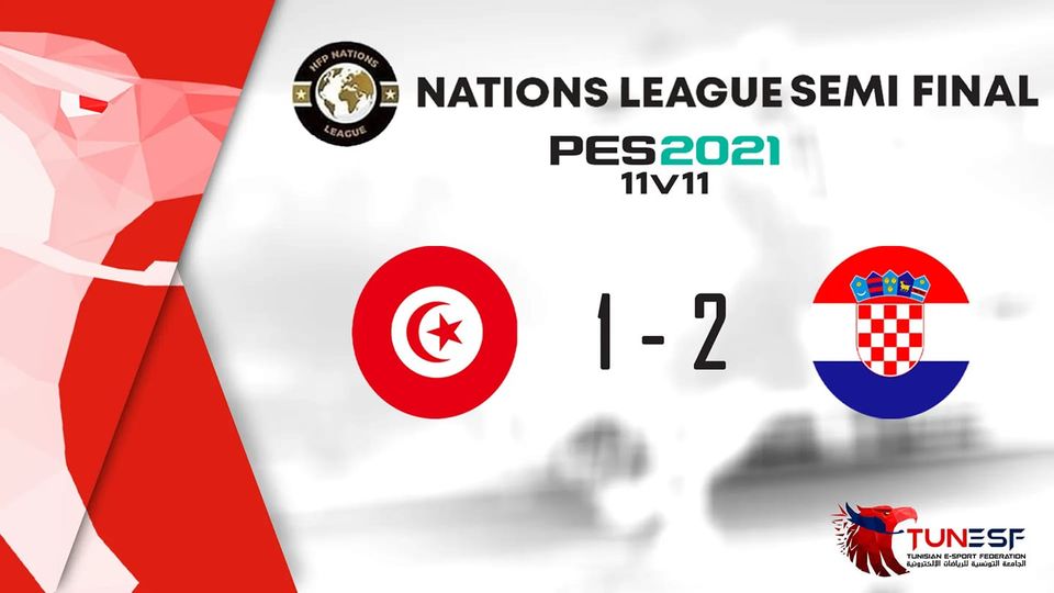 Nations League – PES 2021 : La Tunisie battue par la Croatie en 1/2 finale