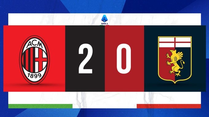 Serie A : Le Milan AC s’impose à la maison et reprend la tête