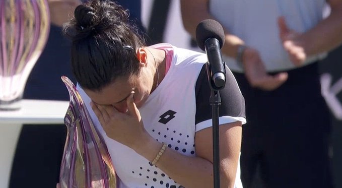 WTA Charleston : En images, Ons Jabeur se met à pleurer abondamment