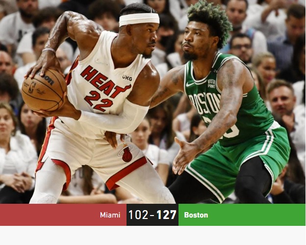 Finales Conférence Est NBA : Miami Heat dominé à domicile par Boston