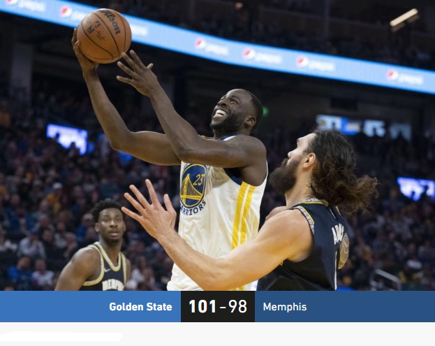 Grizzlies 98-101 Celtics: NBA Playoffs: Curry revived Warriors in