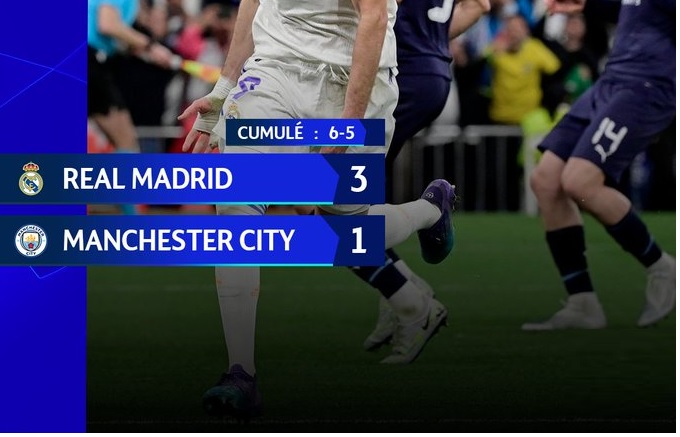 UEFA CL : Le Real Madrid renverse Man City et passe en finale