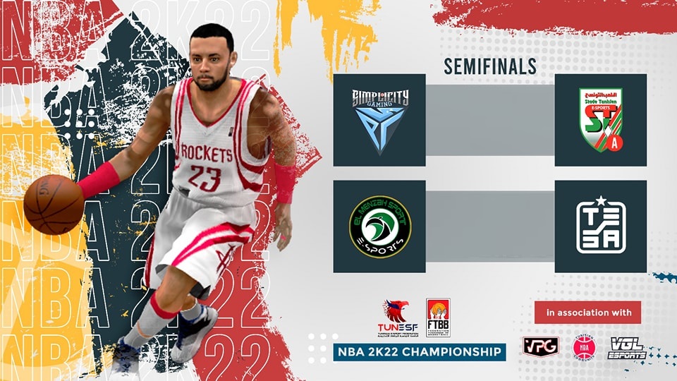 TUNISIAN NBA2K22 LEAGUE : ce sera El Menzah Sport – Stade Tunisien A en finale