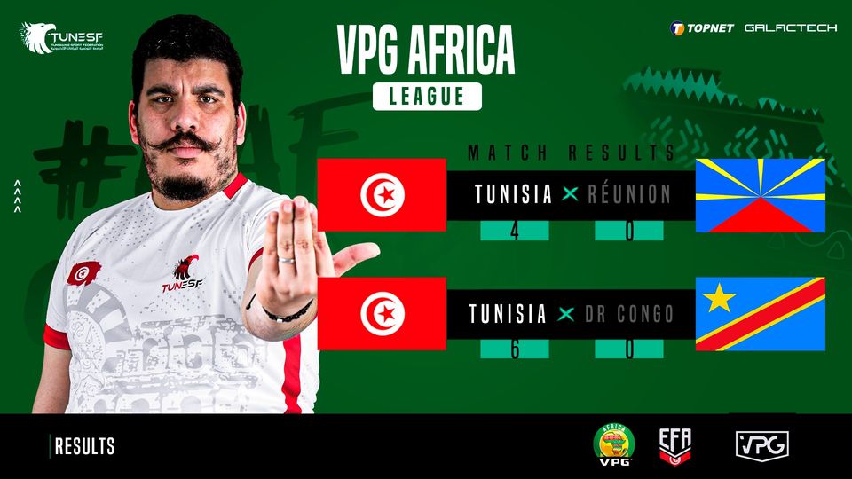VPG Africa League 2022 : La Tunisie largement dominatrice de la Réunion et la RD Congo