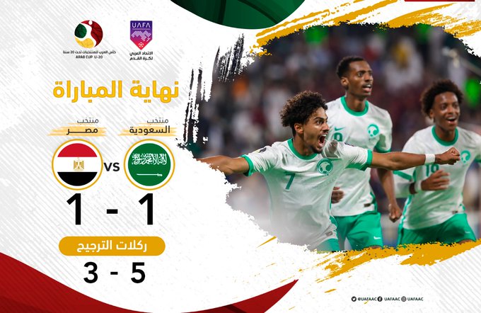 Coupe Arabe U20 : L’Arabie Saoudite championne 2022