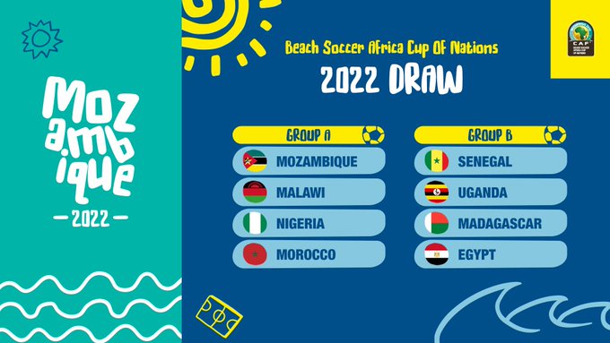 CAN Beach Soccer 2022 : les groupes sont dévoilés