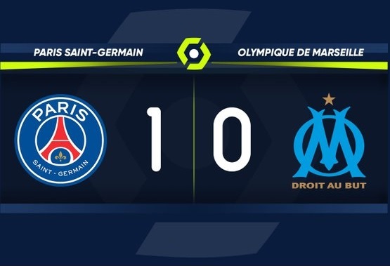 Ligue 1 : Le PSG s’offre petitement l’OM à 11 contre 10