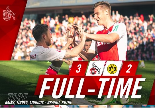 Bundesliga : Dortmund chute contre Köln et Skhiri