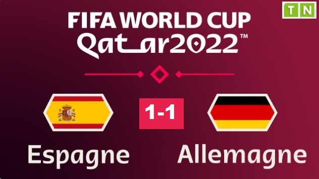 Mondial 2022 – Gr E : l’Espagne accrochée par l’Allemagne