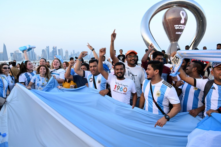 Mondial-2022: à Doha, les fans de l’Argentine rêvent de victoire pour Messi
