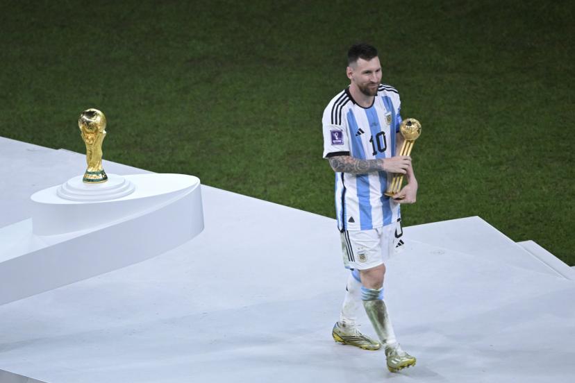Tous les trophées du tournoi, Lionel Messi élu meilleur joueur de la Coupe du monde