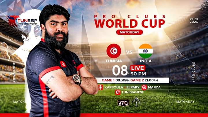 1/32 Pro Clubs World Cup : la Tunisie affrontera l’Inde
