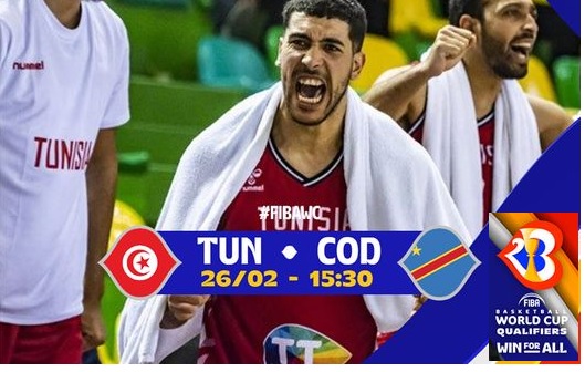 Mondial basket 2023 (Q) : sur quelle chaine et à quel horaire suivre Tunisie-RDC ce dimanche ?