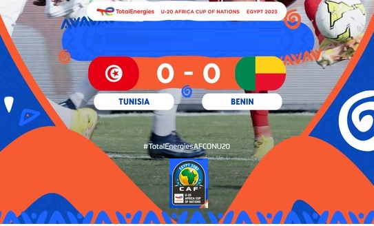 CAN U20 : la Tunisie et le Bénin se sont quittés sur un triste 0-0