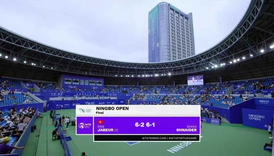 WTA 250 Ningbo un premier titre sur la surface dure pour Ons Jabeur