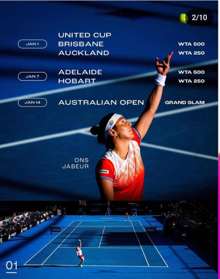 Calendrier WTA 2024 le 250 Jasmin Open de Monastir change de date