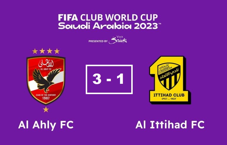 Mondial des clubs FIFA : la balade 3-1 d’Al Ahly contre Al Ittihad (vidéos)