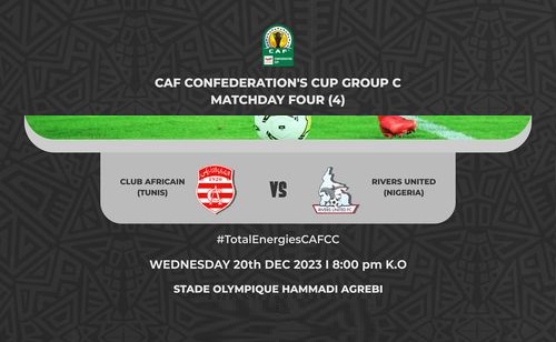 J4 – CAF Cup : CA – Rivers United, compos de départ des deux équipes
