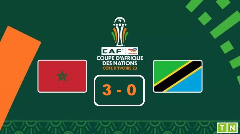 CAN 2024 Gr F Le Maroc En Passe Trois Buts La Tanzanie Vid Os   12m Marocouvert 1can 