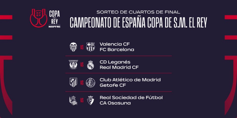 Copa del Rey 2025 : les quarts de finale sont connus