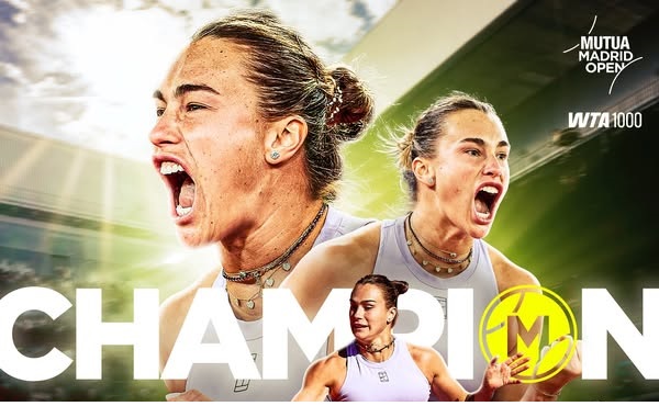 WTA Madrid : Sabalenka remporte son 20e titre en battant Gauff